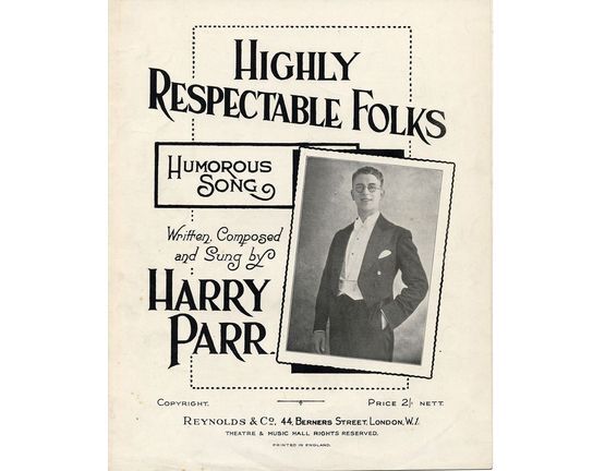 8268 | Highly Respectable Folks - Humorous Song