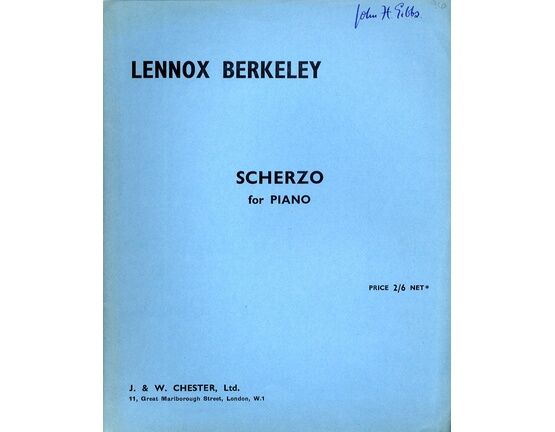 8315 | Berkeley - Scherzo - For Piano