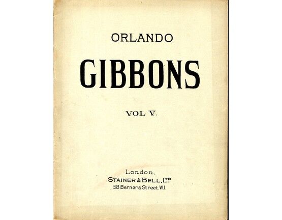 8553 | Orlando Gibbons - Complete Keyboard Works in Five Volumes - Vol. V.