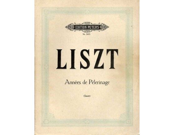 8563 | Liszt - Annees de Pelerinage - Edition Peters Nr. 3603 - For Piano