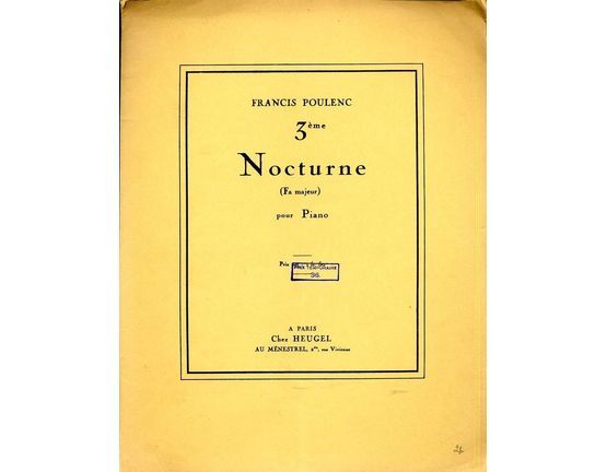 8571 | 3eme Nocturne (Fa majeur) - Pour Piano