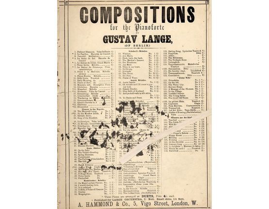 8626 | Zitherlange - Landliches Tonbild - Op. 67 - Compositions for the Pianoforte series No. 100