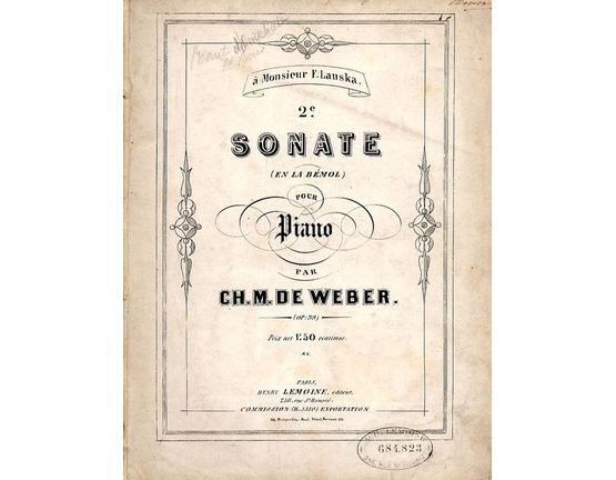 8642 | 2e Sonate (En La Bemol) -  Pour Piano - Op. 39
