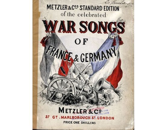 8713 | Celebrated War Songs of France and Germany - Metzler & Co's Standard Edition