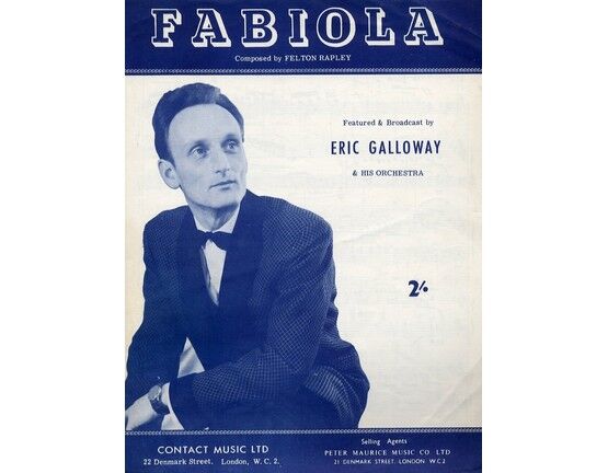 8869 | Fabiola - Piano Solo featured and broadcast by Eric Galloway & his Orchestra