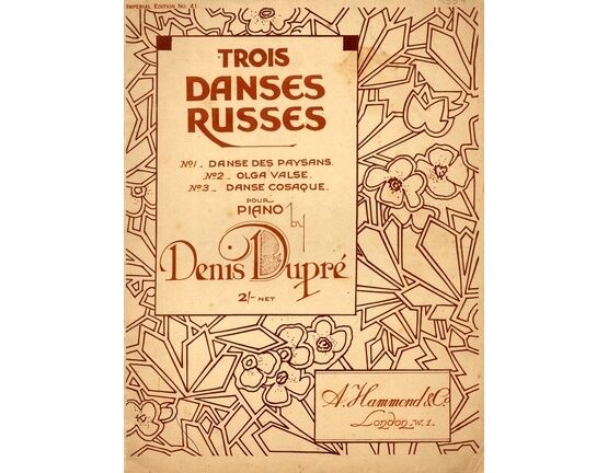 8874 | Dupre - Trois Danses Russes Pour Piano