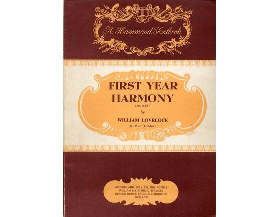 8874 | William Lovelock - First Year Harmony -  Complete