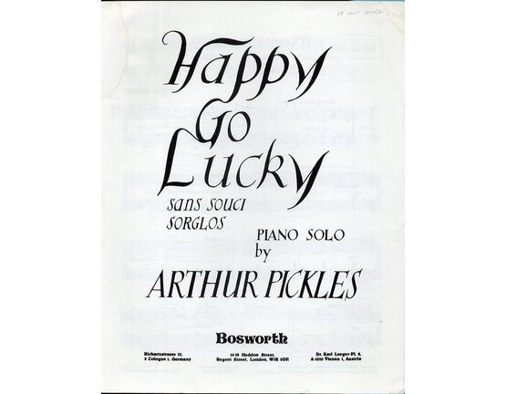 8886 | Happy Go Lucky - Sans Souci Sorglos - Piano Solo