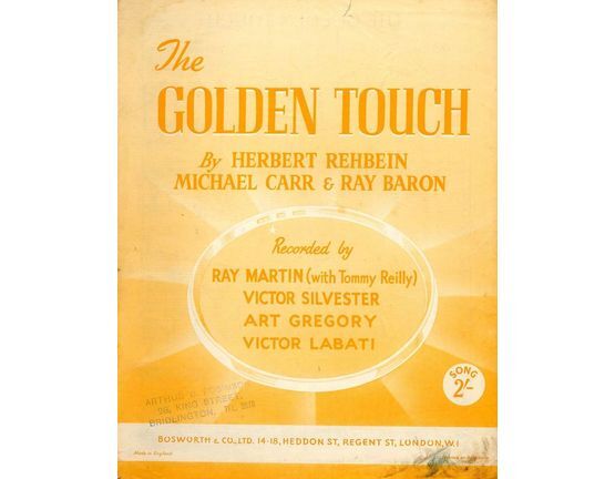 8886 | The Golden Touch - Song Recorded by Ray Martin, Victor Silvester, Art Gregory and Victor Labati