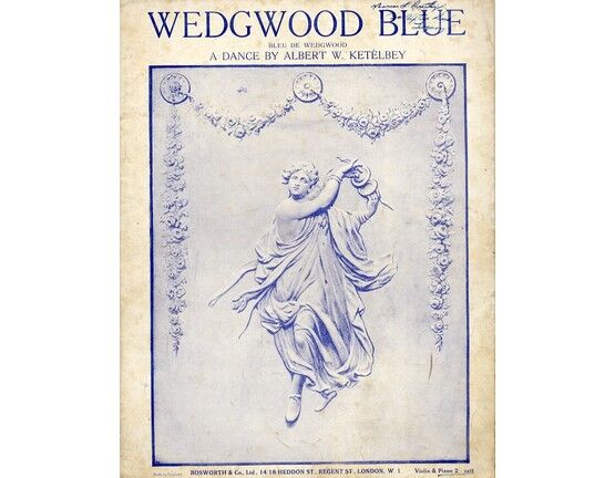 8886 | Wedgwood Blue (Bleu de Wedgwood) - A Dance by Albert W. Ketelbey - For Violin and Piano