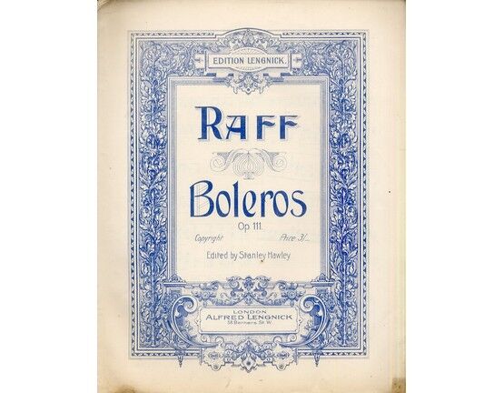 8896 | Raff - Boleros - Piano Solo - Op. 111