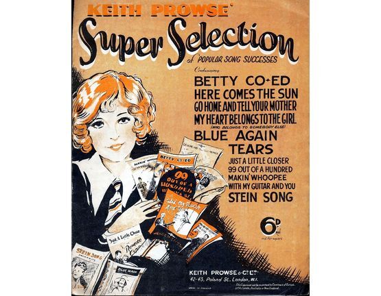 8929 | Keith Prowse' Super Selection of Popular Song Successes - For Piano and Voice with Ukulele Chords