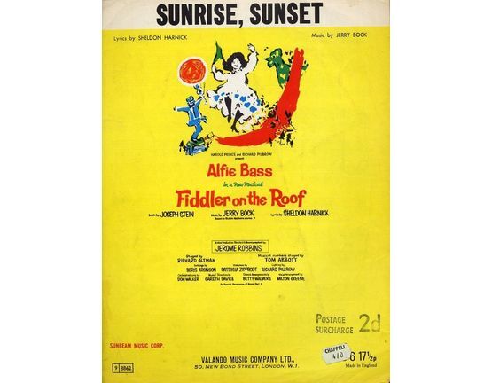 8985 | Sunrise, Sunset - Song from Fiddler on the Roof
