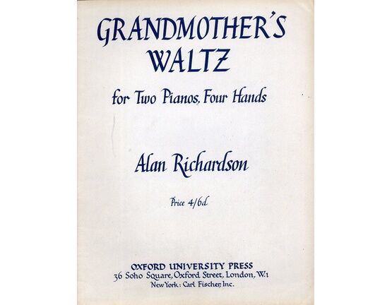 9158 | Grandmother's Waltz - For Two Pianos, Four Hands