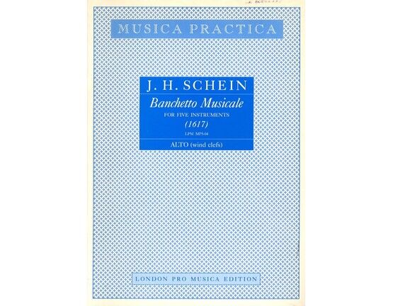 9159 | Banchetto Musicale - For Five Instruments - Alto Part (Wind Clefs) - London Pro Musica Edition MP5 04