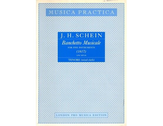 9159 | Banchetto Musicale - For Five Instruments - Tenor Part (Wind Clefs) - London Pro Musica Edition MP5 06