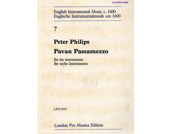 9159 | Phillips - Pavan Passamezzo for Six Instruments (String or Wind) - London Pro Musica Edition EM7