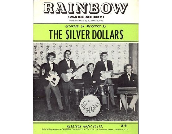 9178 | Rainbow (make me cry) - Recorded on Mercury by The Silver Dollars - For Piano and Voice with chord symbols
