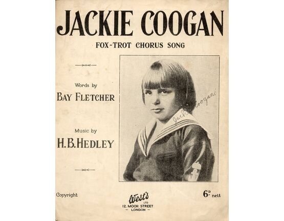 9260 | Jackie Coogan - Fox Trot Chorus Song Featuring Jackie Coogan