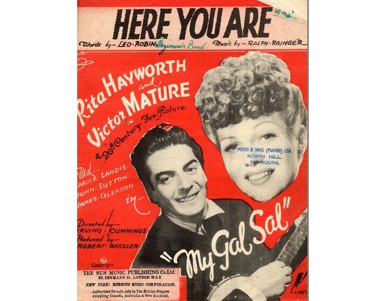 93 | Here You Are - Rita Hayworth & Victor Mature in "My Gal Sal"
