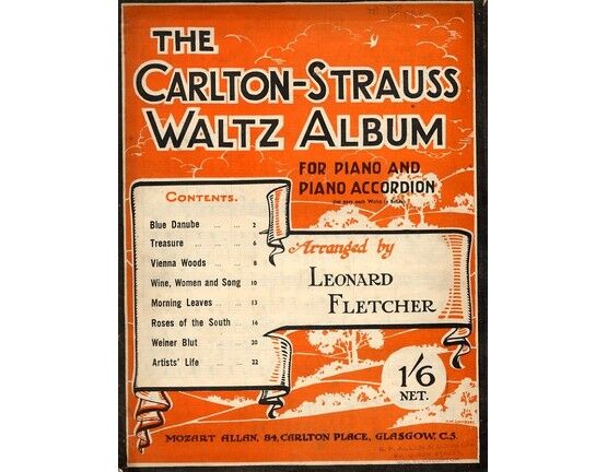 9350 | The Carlton Strauss Waltz Album For Piano Solo and Piano Accordion