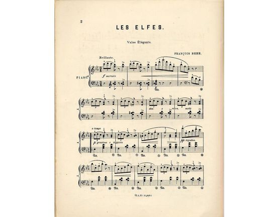 9352 | Les Elfes - Valse Elegante for Piano