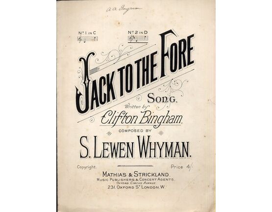 9360 | Jack to the Fore - Song - In the Key of D Major