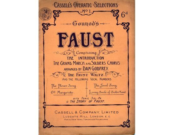 9439 | Gounod's Faust - Cassel's Operatic Selection's No. 1