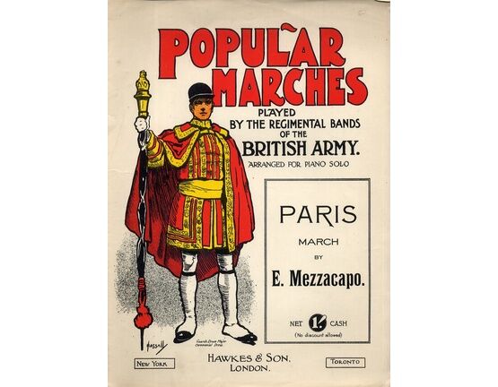 9523 | Paris - Popular Marches played by the Regimental Bands of the British Army - Piano Solo