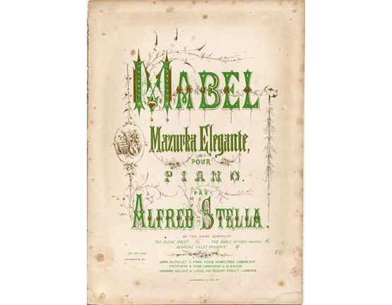 9562 | Mabel - Mazurka elegante for piano solo
