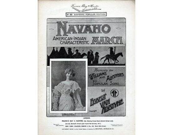 9652 | Navaho, featured by Miss Ellaline Terriss - Francis, Day and Hunter sixpenny popular edition No. 115