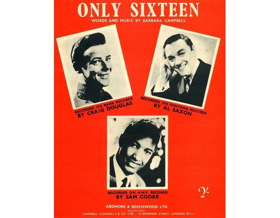 9791 | Only Sixteen -  Craig Douglas, Al Saxon, Sam Cooke