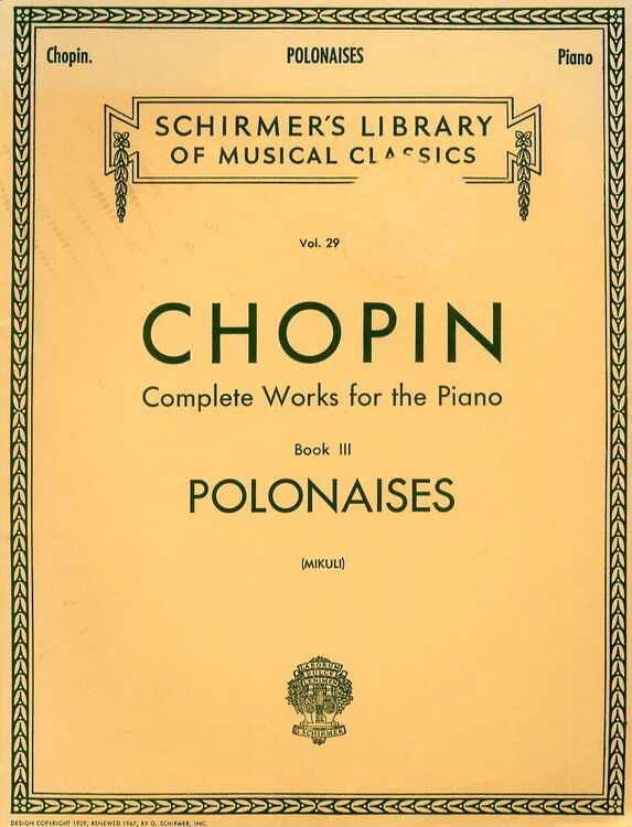 Chopin - Polonaises - Boook 3 from Chopin Complete Works for Piano ...