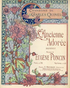 L'Ancienne Adoree - Sonnet - For Piano and Voice - French Edition