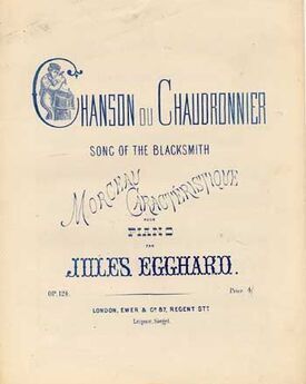 Song of the Blacksmith, Chanson ou Chaudronnier. Op 124, morceau caracteristique for piano solo