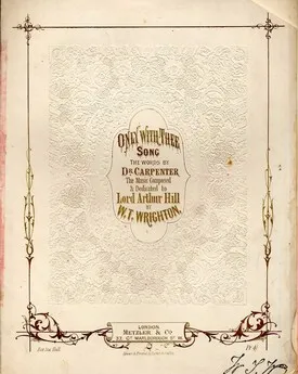 Only With Thee - Music Composed and Dedicated to Lord Arthur Hill by W. T. Wrighton