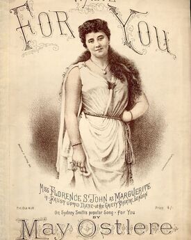 For You - Waltz - For Piano Solo - Miss Florence St. John as Marguerite in "Faust up to date" at the Gaiety Theatre, London