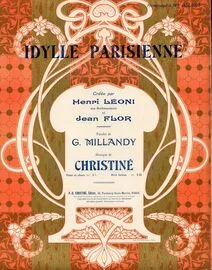 Idylle Parisienne - For Piano and Voice - French Edition