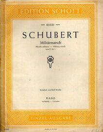 Schubert - Military March (Op. 51, No. 1) - For Piano Duet