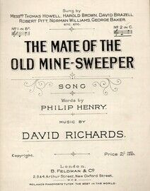 The Mate of  The Old Mine Sweeper - Song - In the key of  C major for High Voice