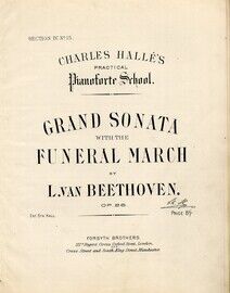 Charles Halles Practical Pianoforte School, Grand Sonata with the Funeral March