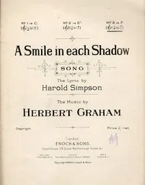 A Smile in each shadow - Song - In the key of F major for high voice