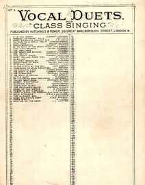 The Swallows - Vocal Duets for Class Singing No. 9 - Vocal Duet