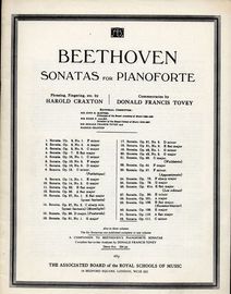 Sonata in  No.32,  in C Minor - Op. 111 - Beethoven Sonatas for the Pianoforte Series