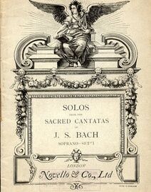 Solos from the Sacred Cantatas of J. S. Bach - For Soprano - Set 1