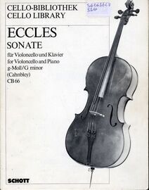 Sonate G Minor - For Violincello and Piano - Edition Schott