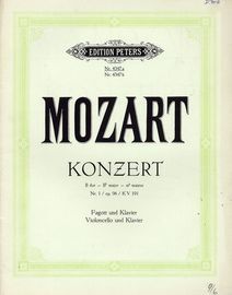 Konzert fur Fagott Mit Orchesterbegleitung - Op. 96, No. 1 - KV 191 - Ausgabe fur Fagott Oder Violoncello und Klavier -  Edition Peters No. 4347a