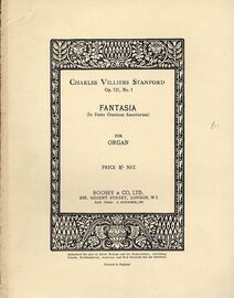 Charles Villiers Stanford  Fantasia (In Festo Omnium Sanctorum) - Op. 121, No. 1