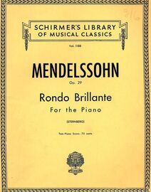 Rondo Brillante - Two Piano Score - Op. 29 - Schirmers Library of Musical Classics Vol. 1188