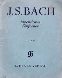 Bach - Inventionen Sinfonien - For Piano